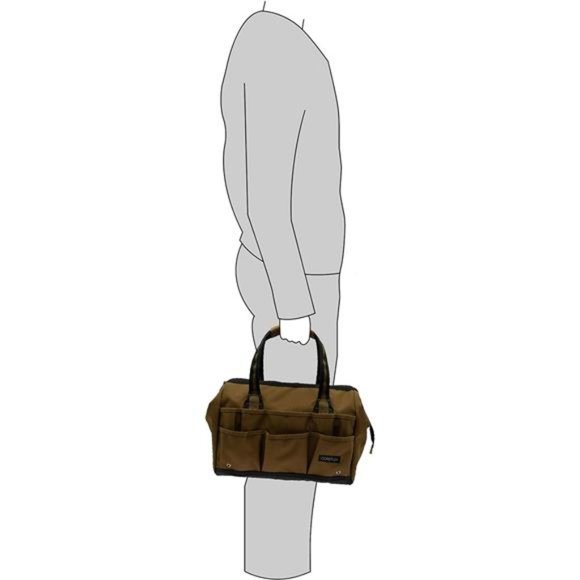 14inch Wide-Mouth Tool Bag, Multiple Purpose -. Heavy Duty 900D Polyester (TAN) - Picture 6 of 7